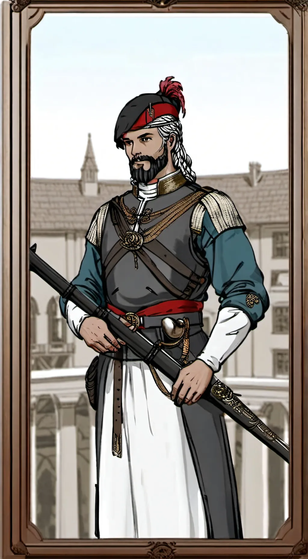 ai character: moyens âge  background