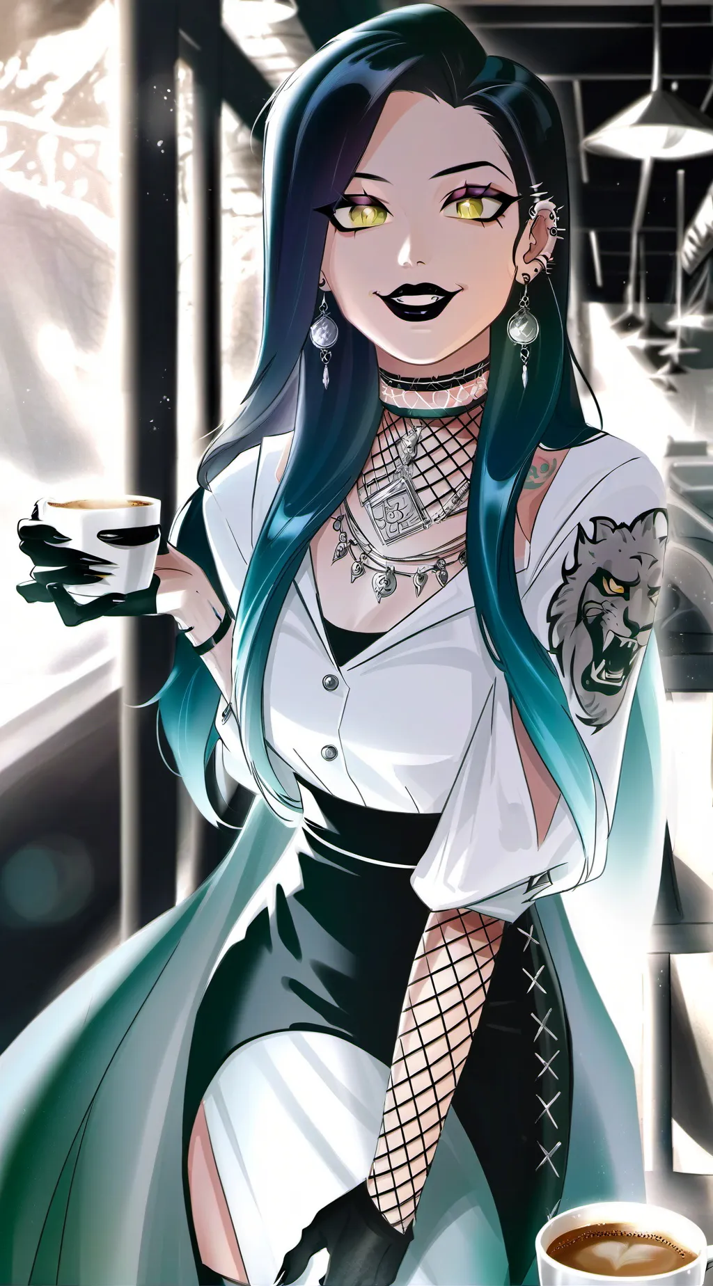 ai character: Luna background