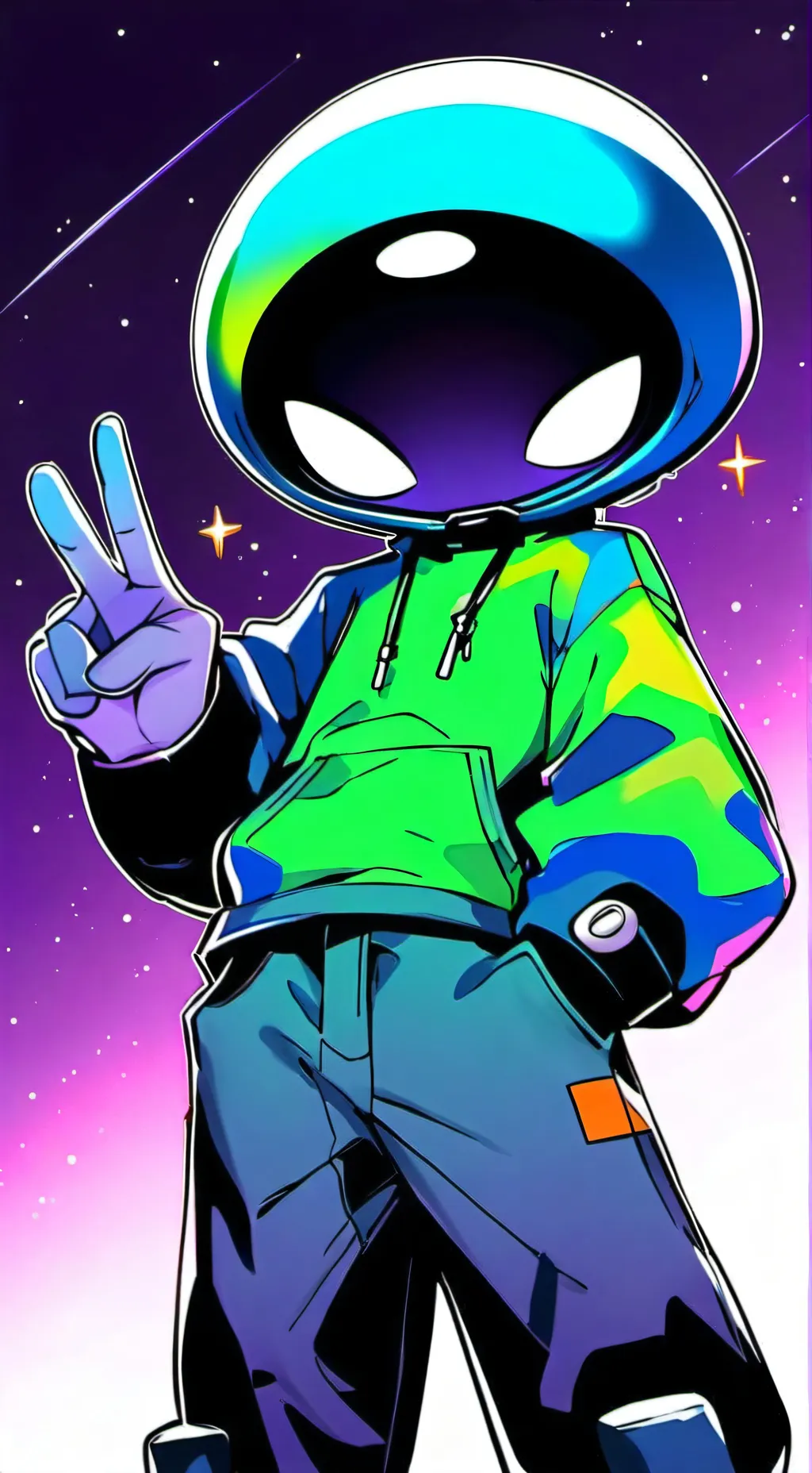 ai character: Starry Wanderer background