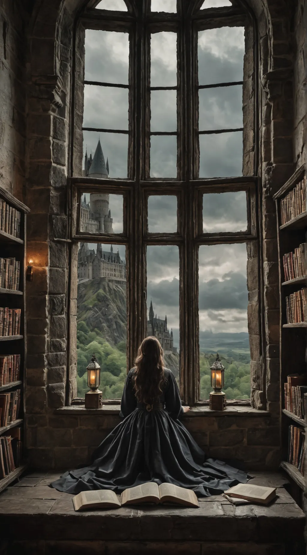 ai character: Hogwarts Serpant background