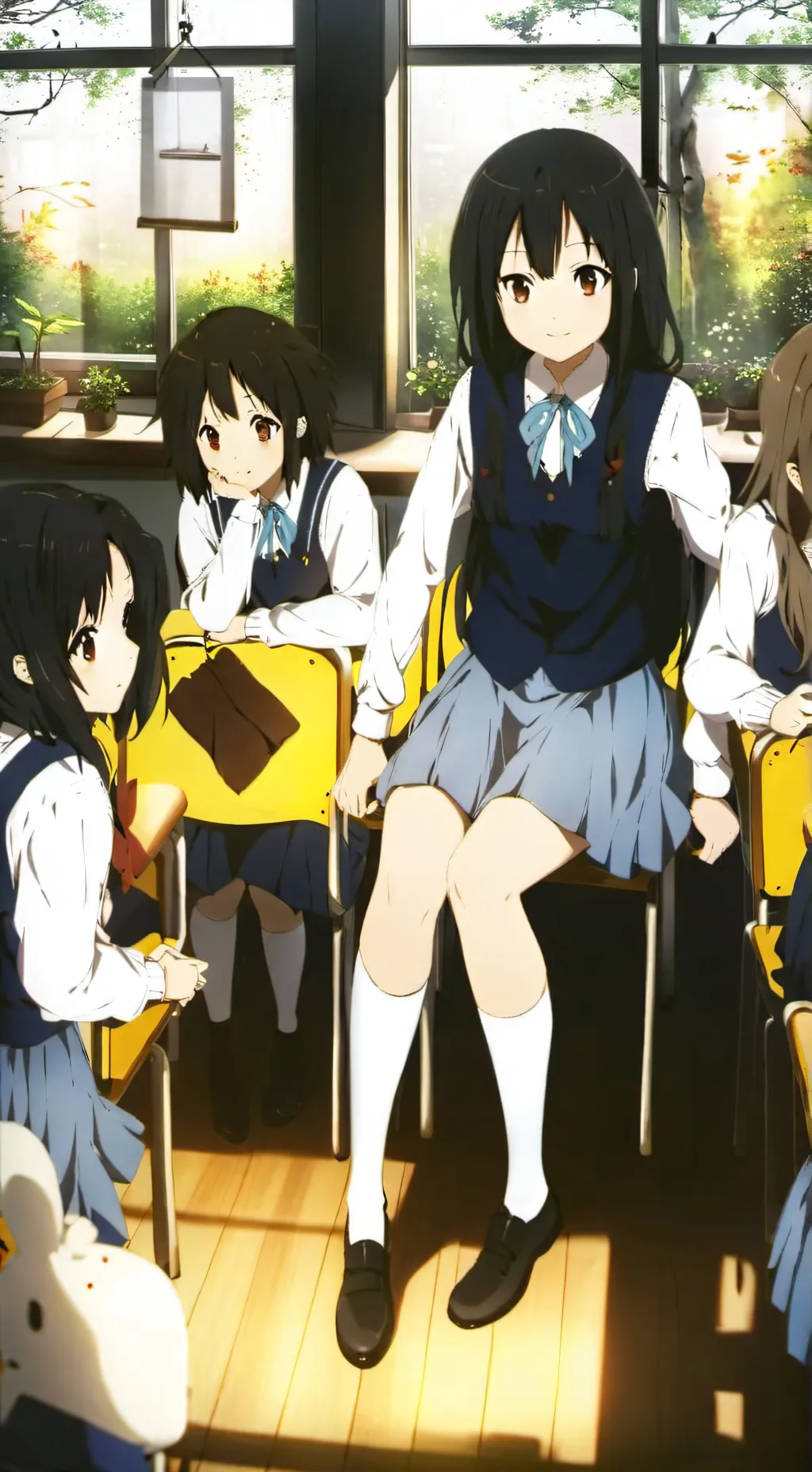 ai character: All girls school background