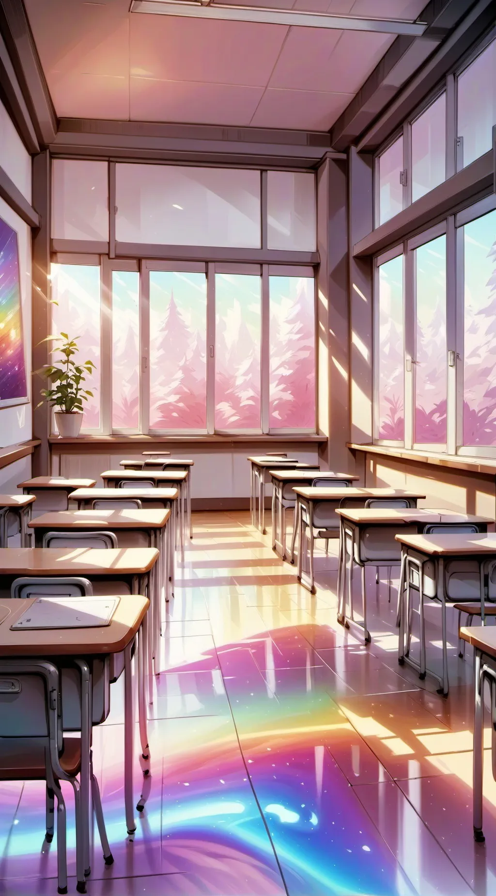 ai character: ClassRoom background
