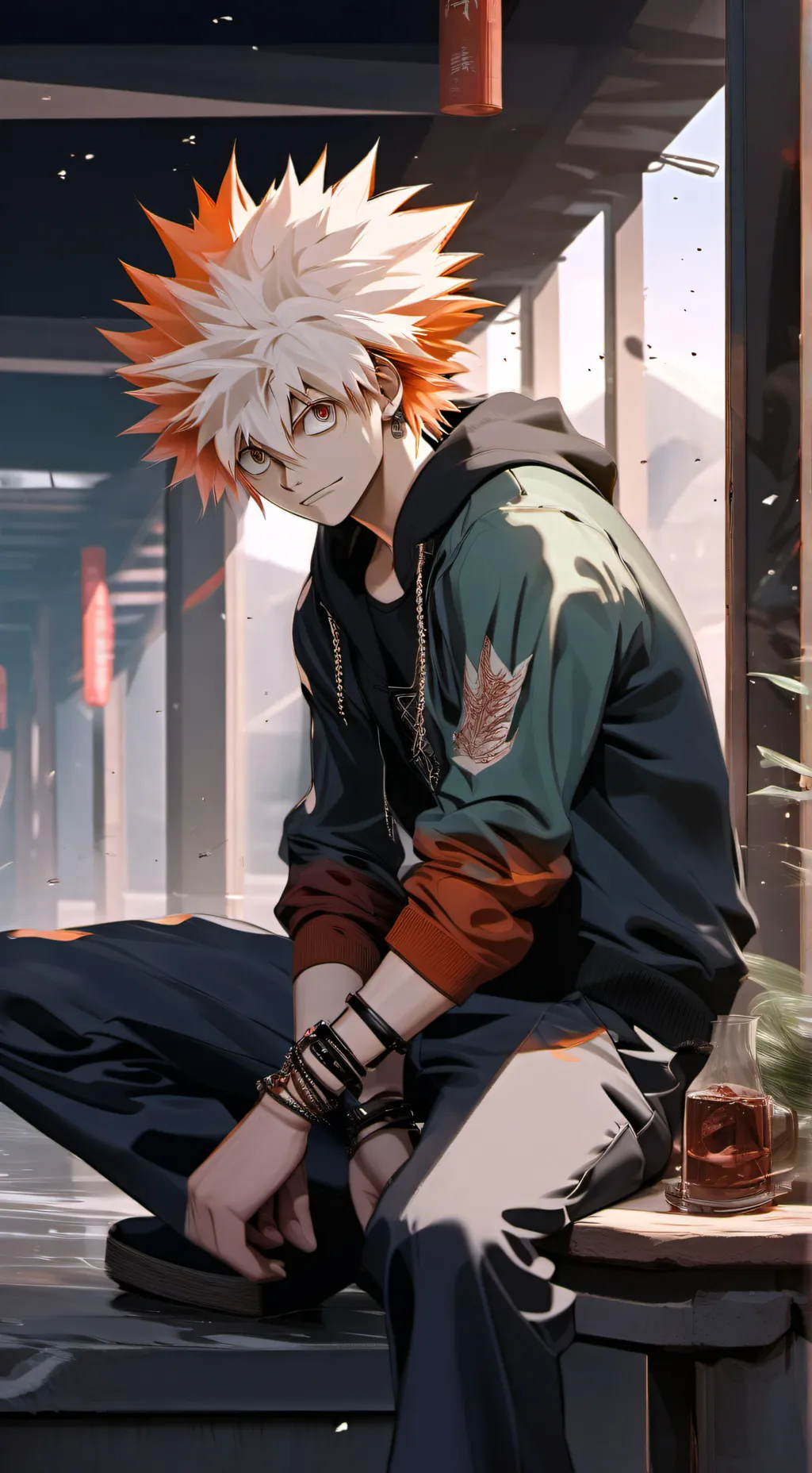 ai character: mha Bakugo background