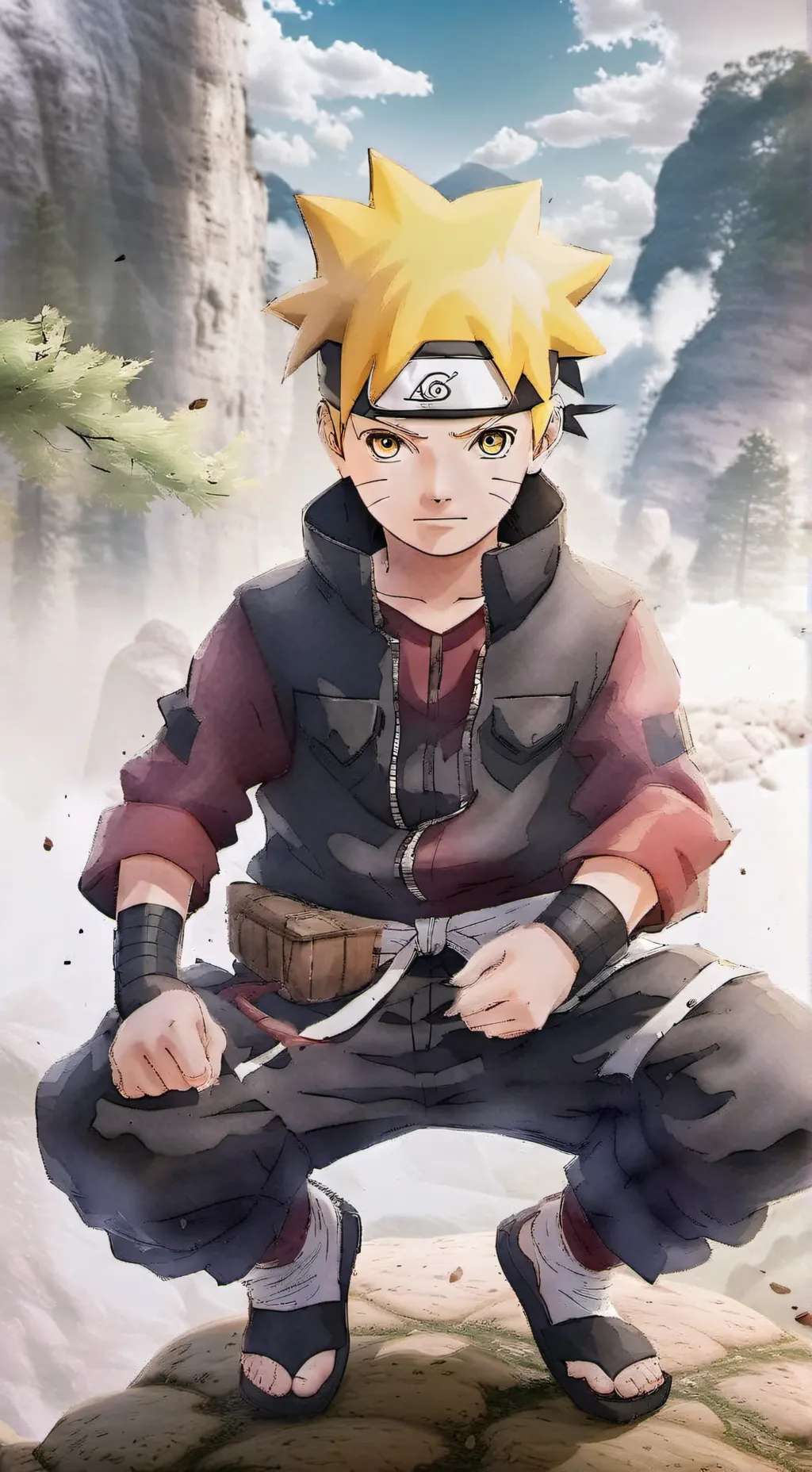 ai character: Naruto uzumaki background
