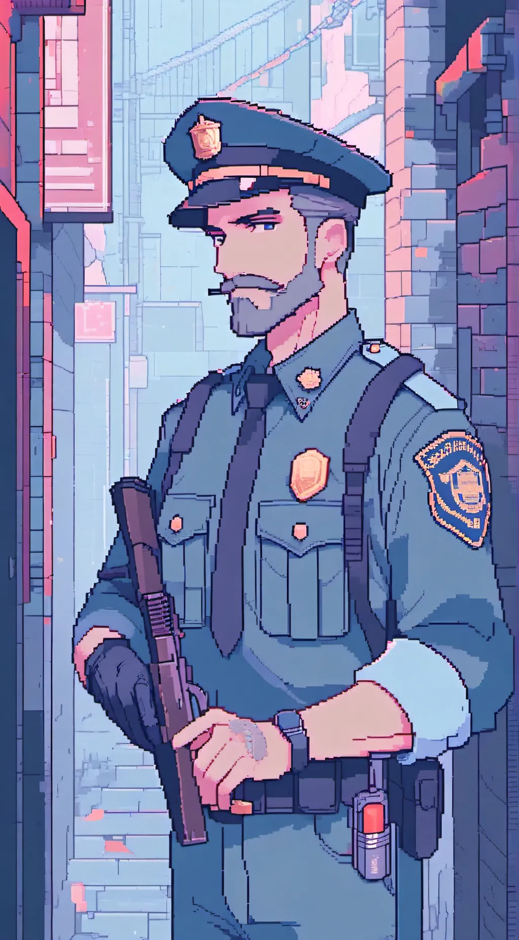 ai character: Preson  background