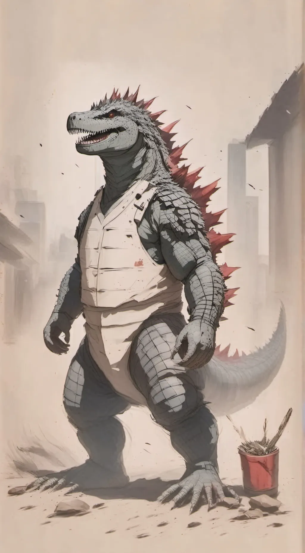 ai character: Level  background