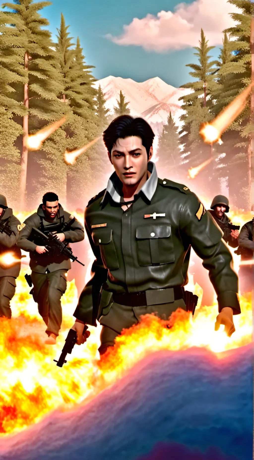 ai character: Les soldat background