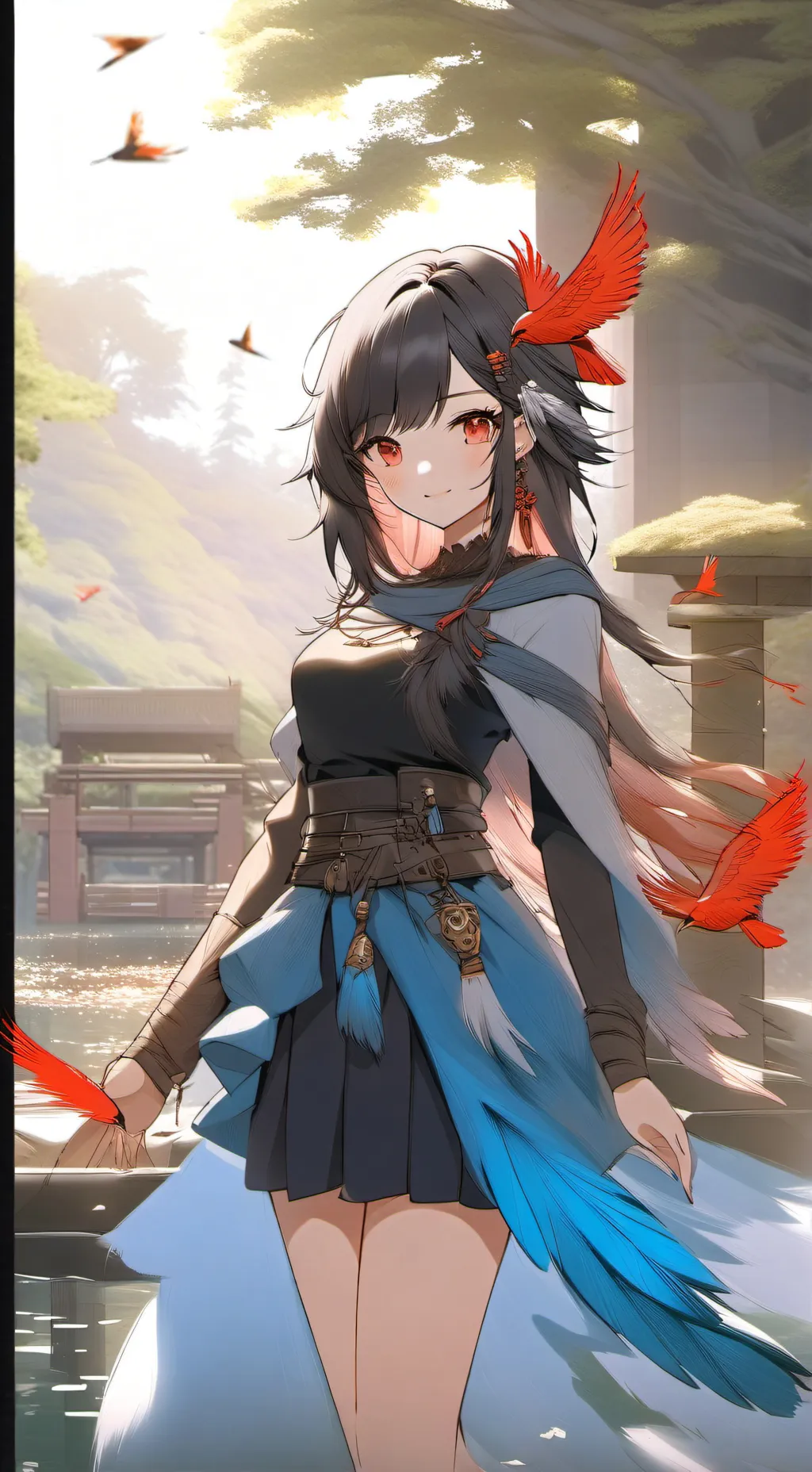 ai character: fille de Hawks  background