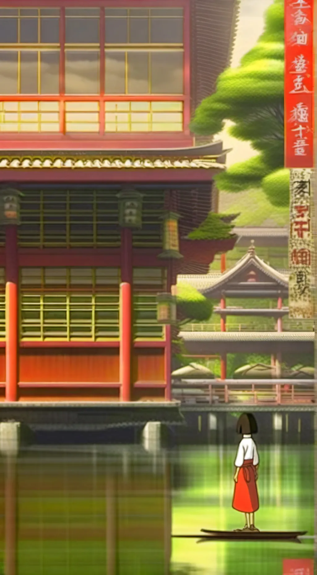 ai character: {spirited away}★ background