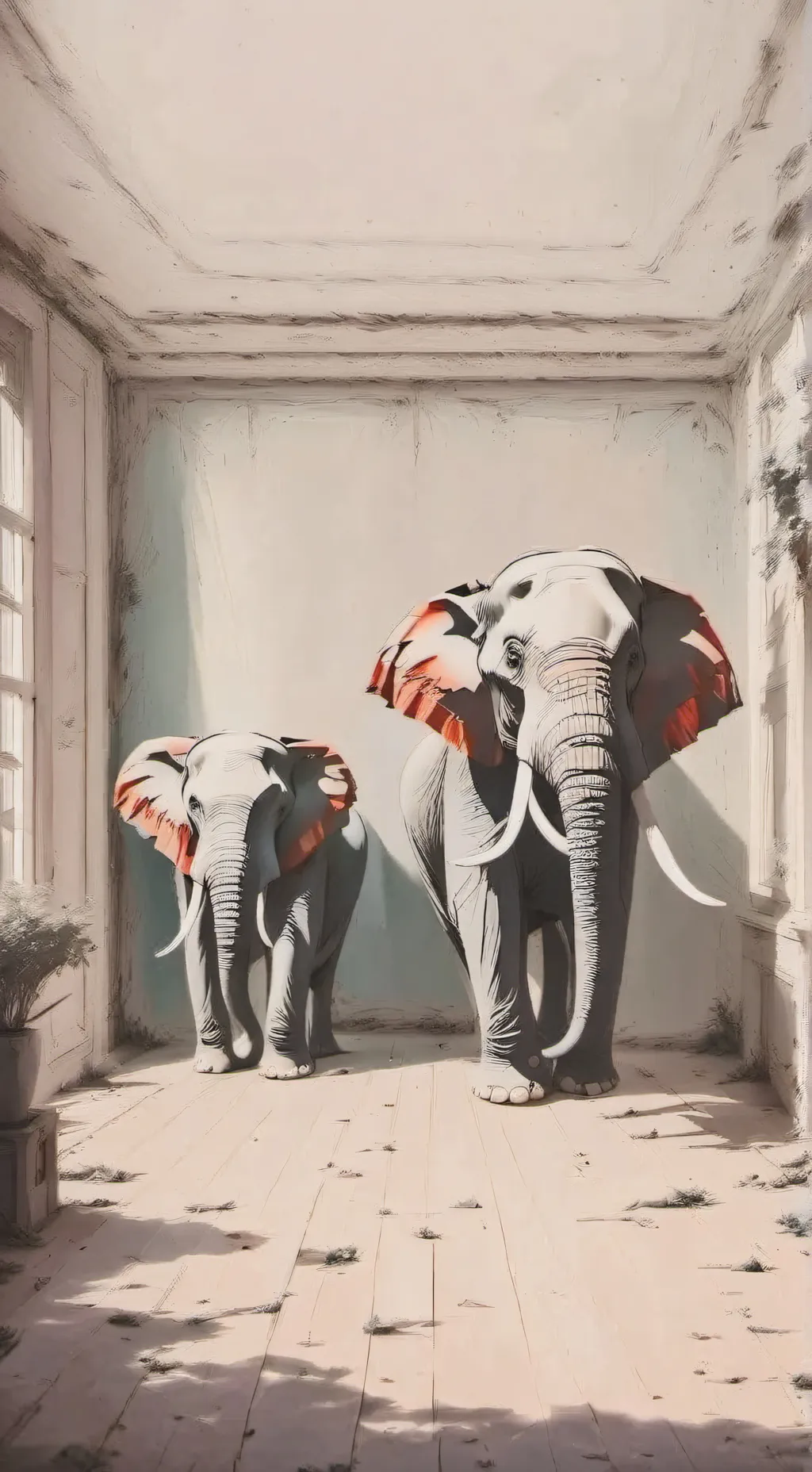 ai character: No elephant room background