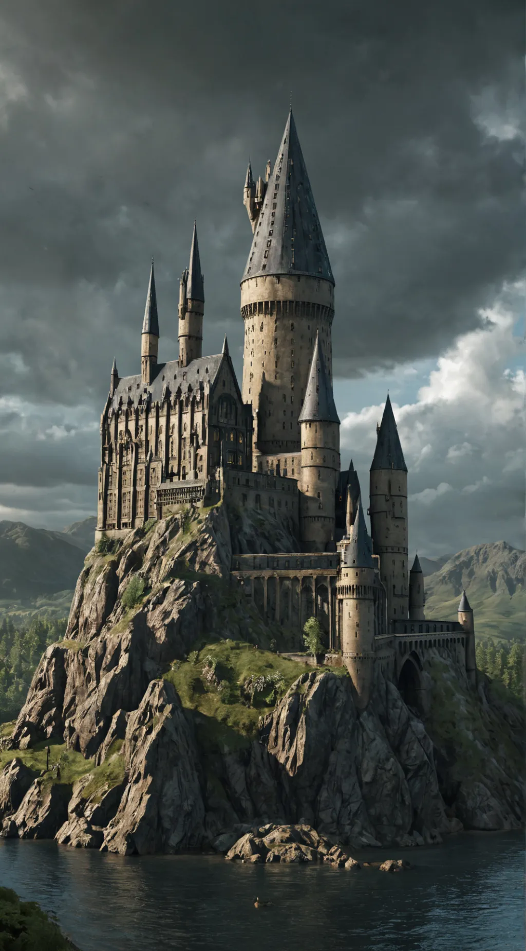 ai character: Hogwarts background