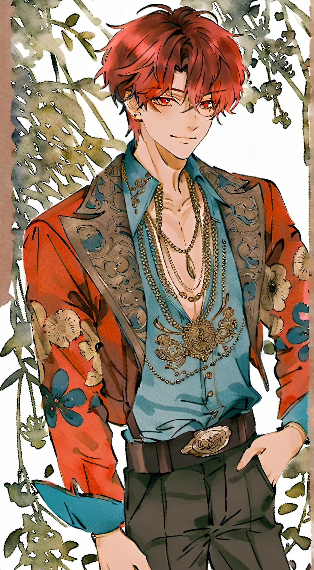 ai character: Levi  background