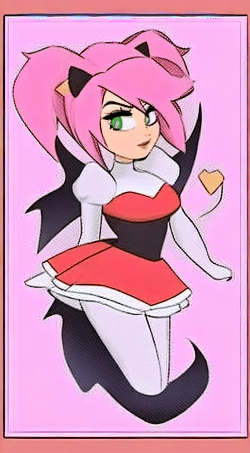ai character: Amy rouge (fusion) background