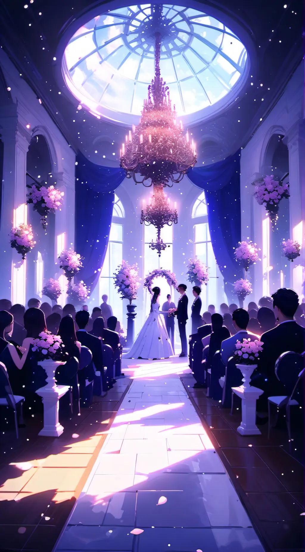 ai character: Mha wedding. background