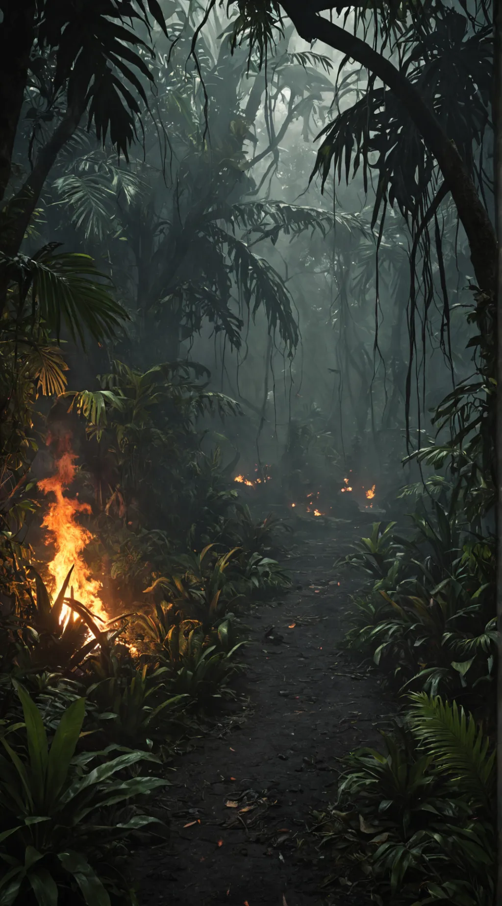 ai character: Jurassic Jungle  background