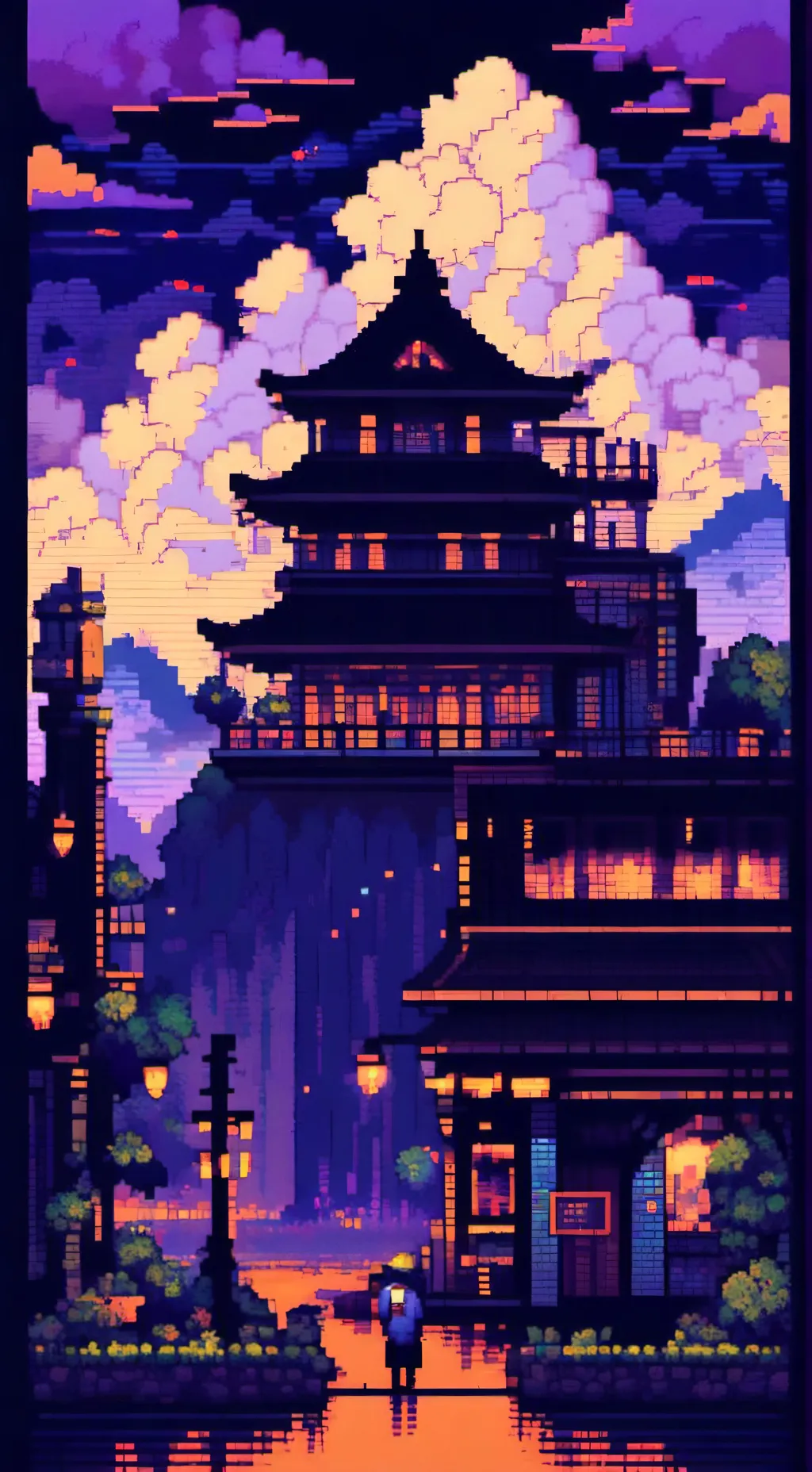 ai character: Squid game fight background