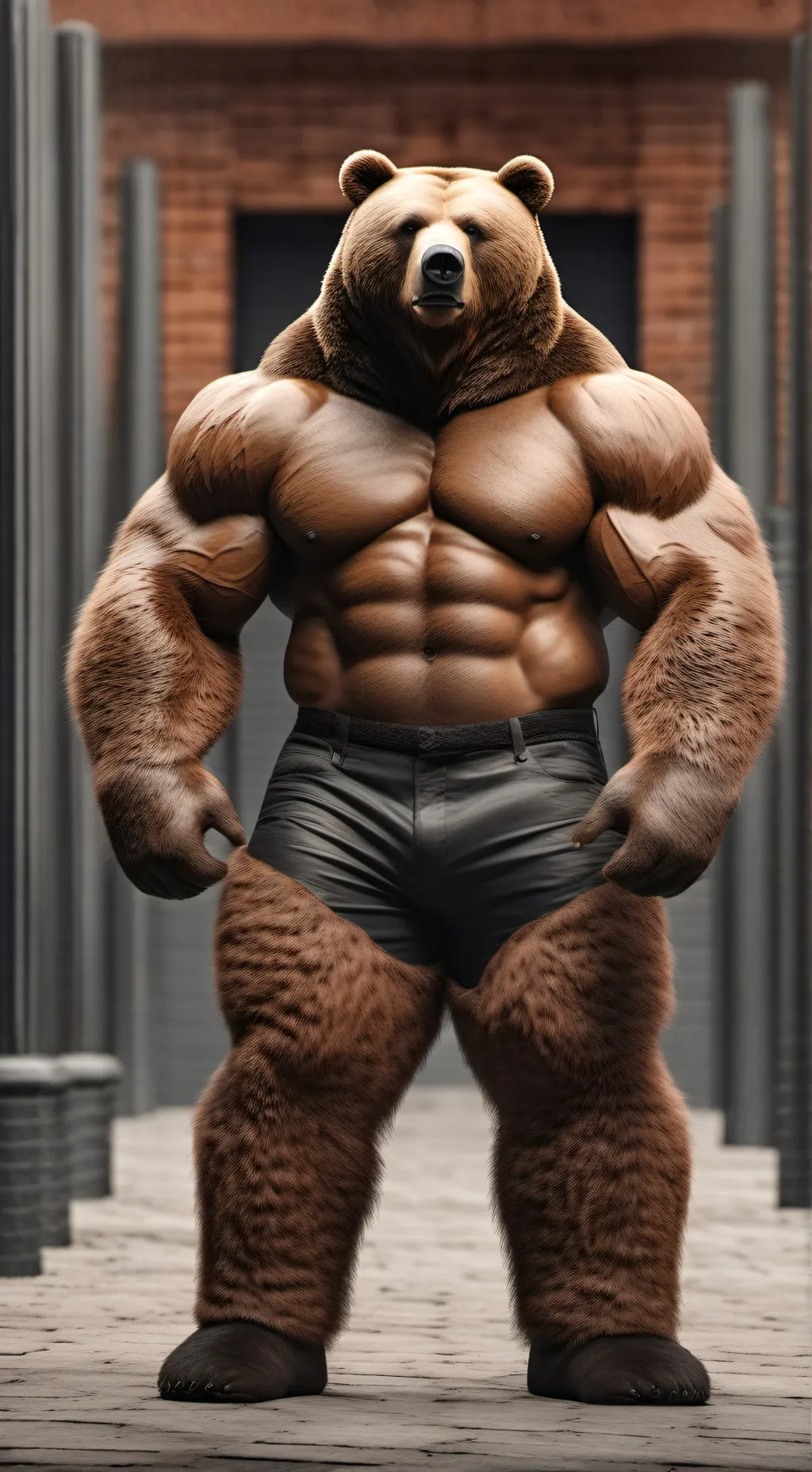 ai character: bear background