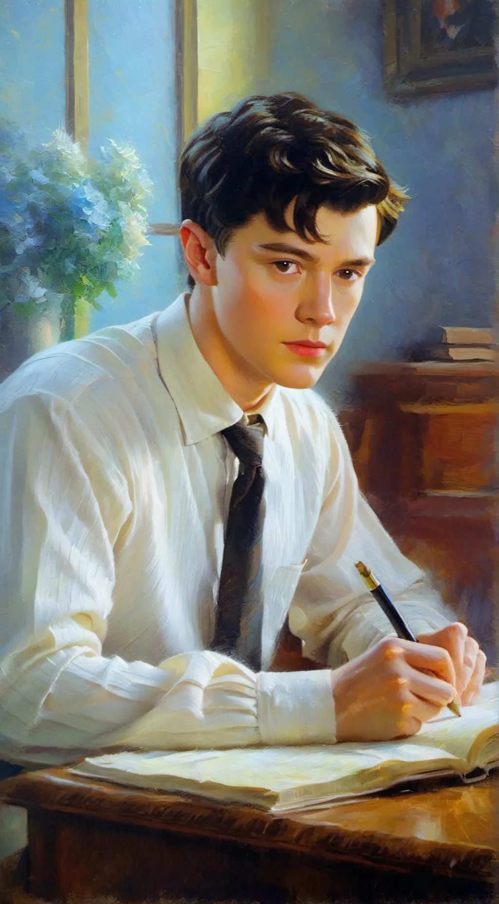 ai character: Tom M. Riddle ♡ background