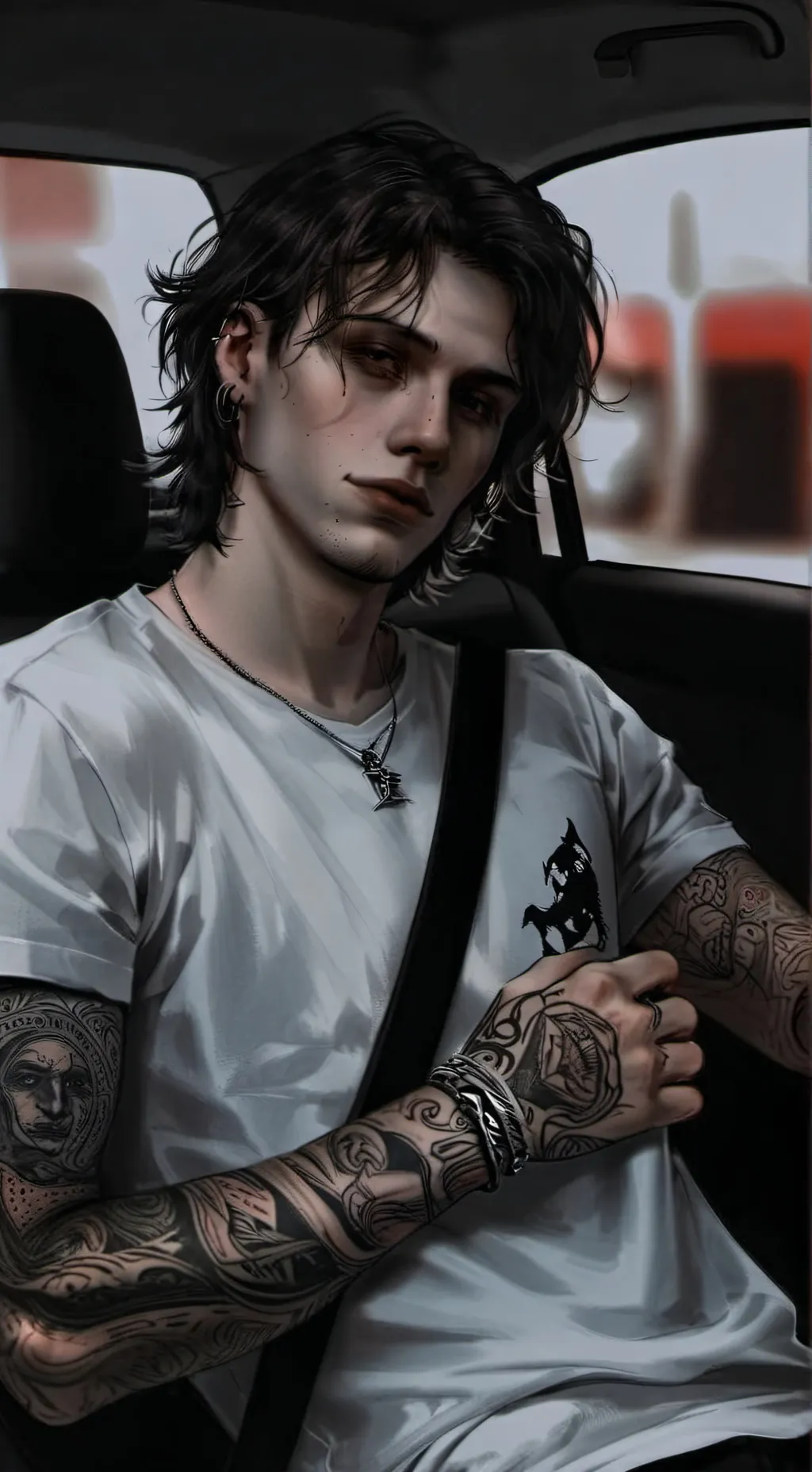 ai character: Leon background