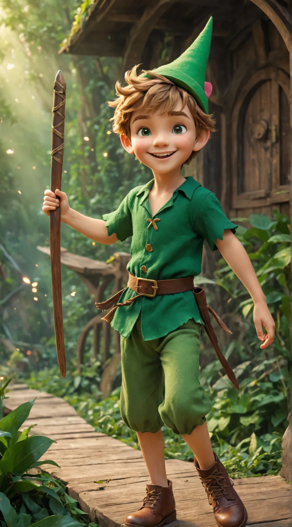 ai character: Peter Pan background