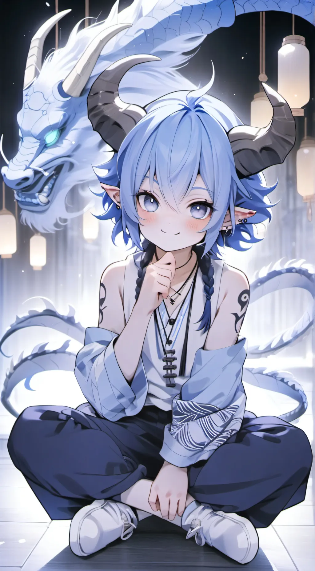 ai character: Aozora background
