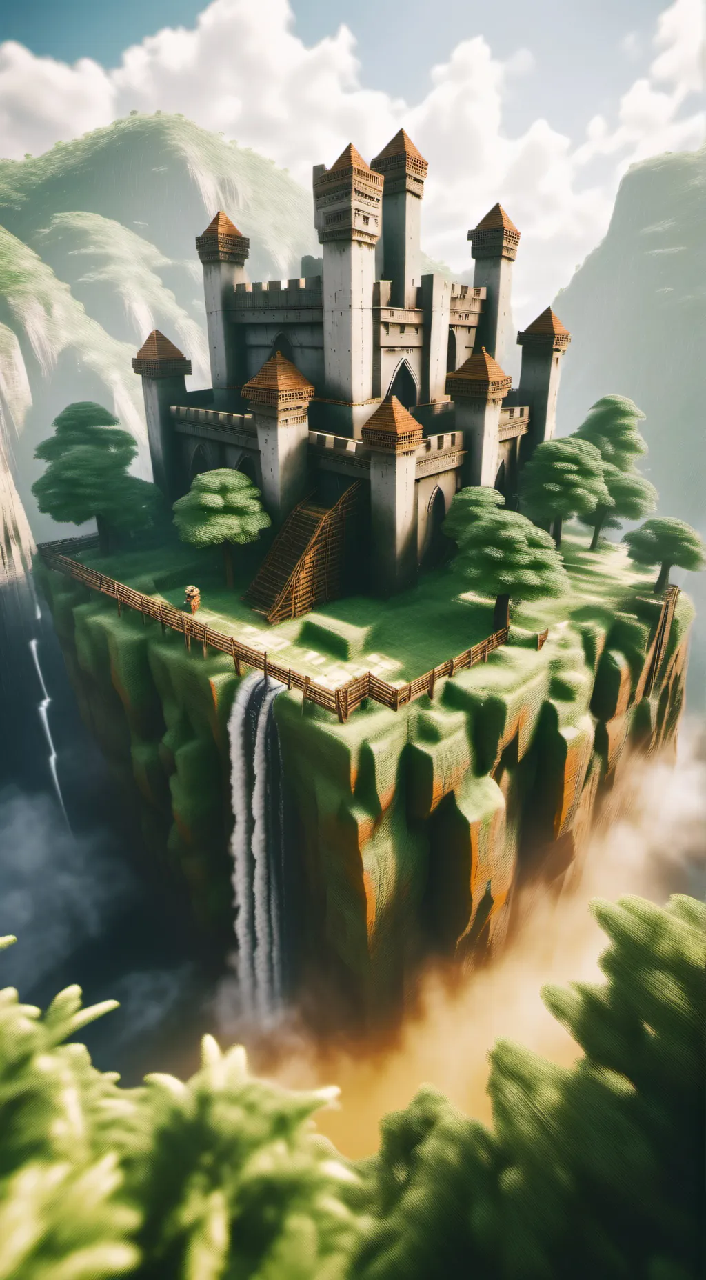ai character: minecraft movie background
