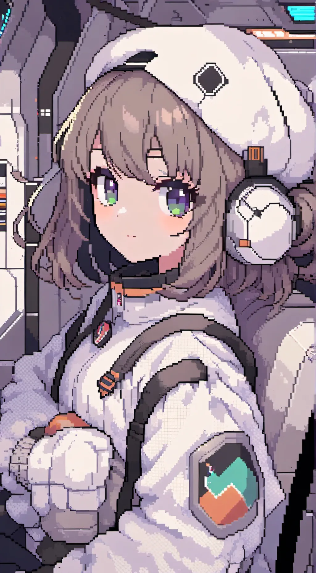 ai character: space ship crash background