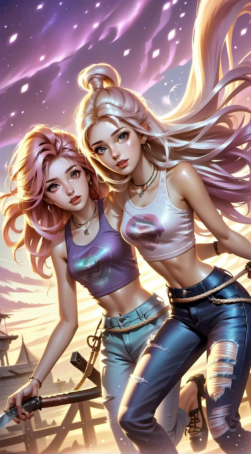 ai character: Alice and Hilda background