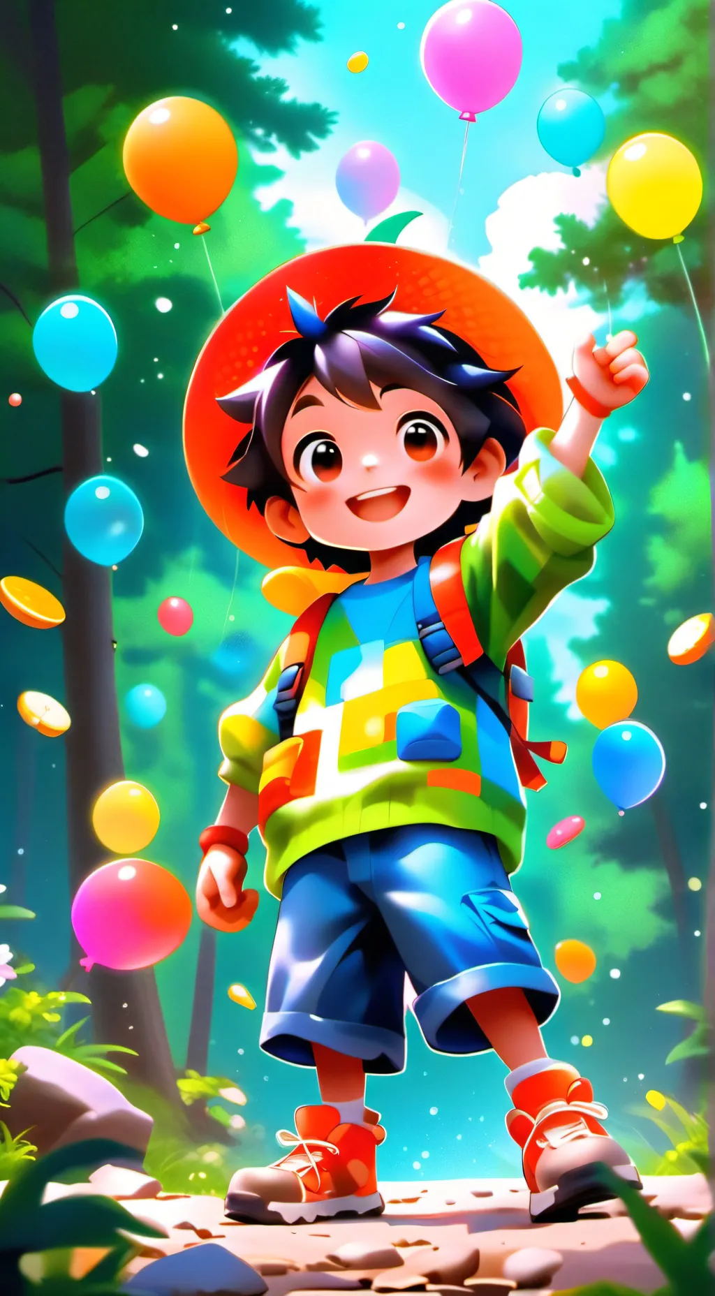 ai character: iPad kid Sigma background