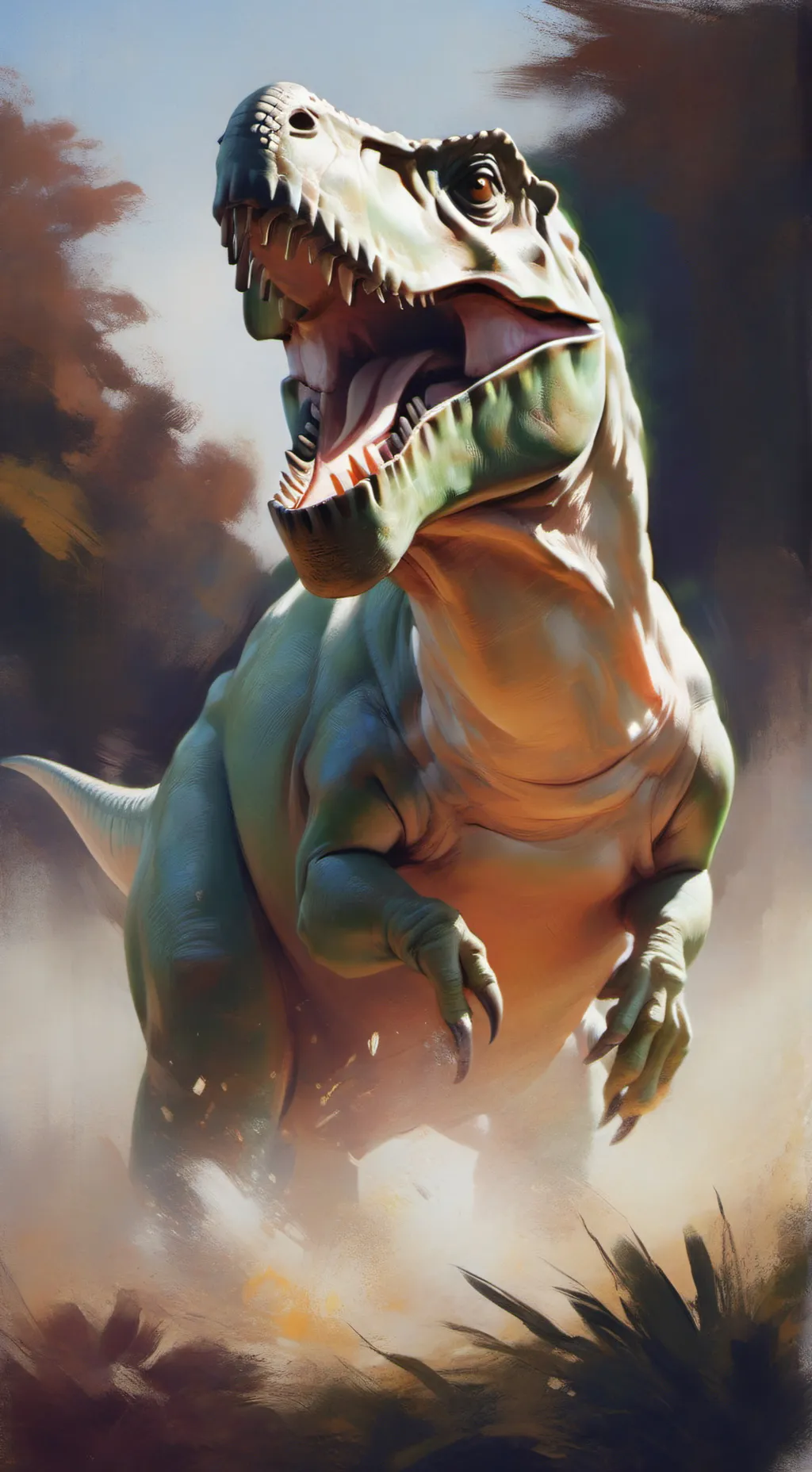 ai character: Pianossauro background