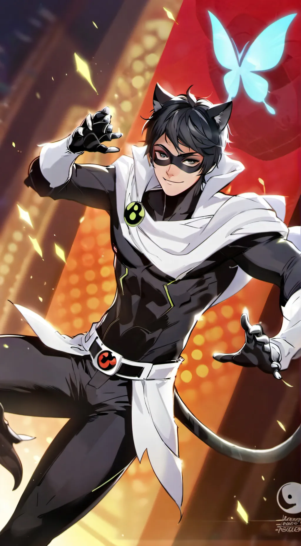 ai character: Cat Noir background