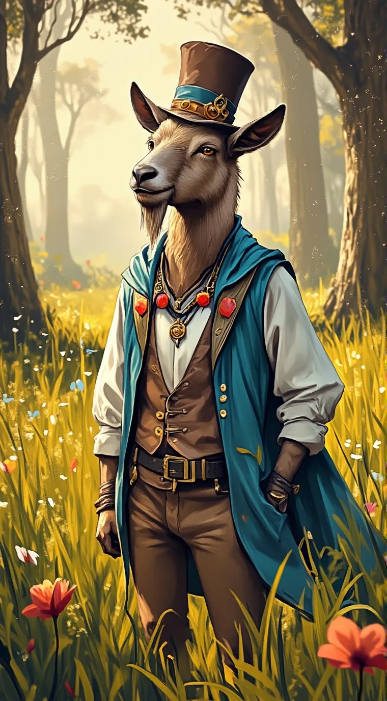 ai character: goatnes background