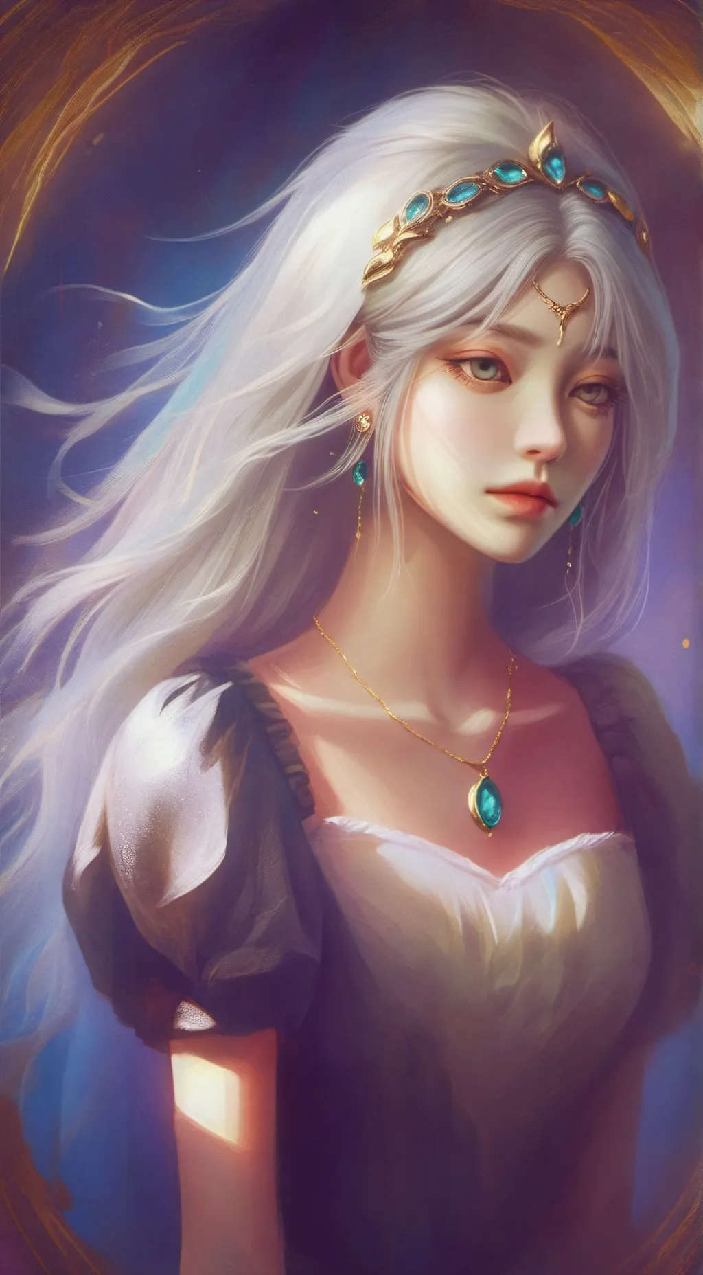 ai character: 바이올렛 background