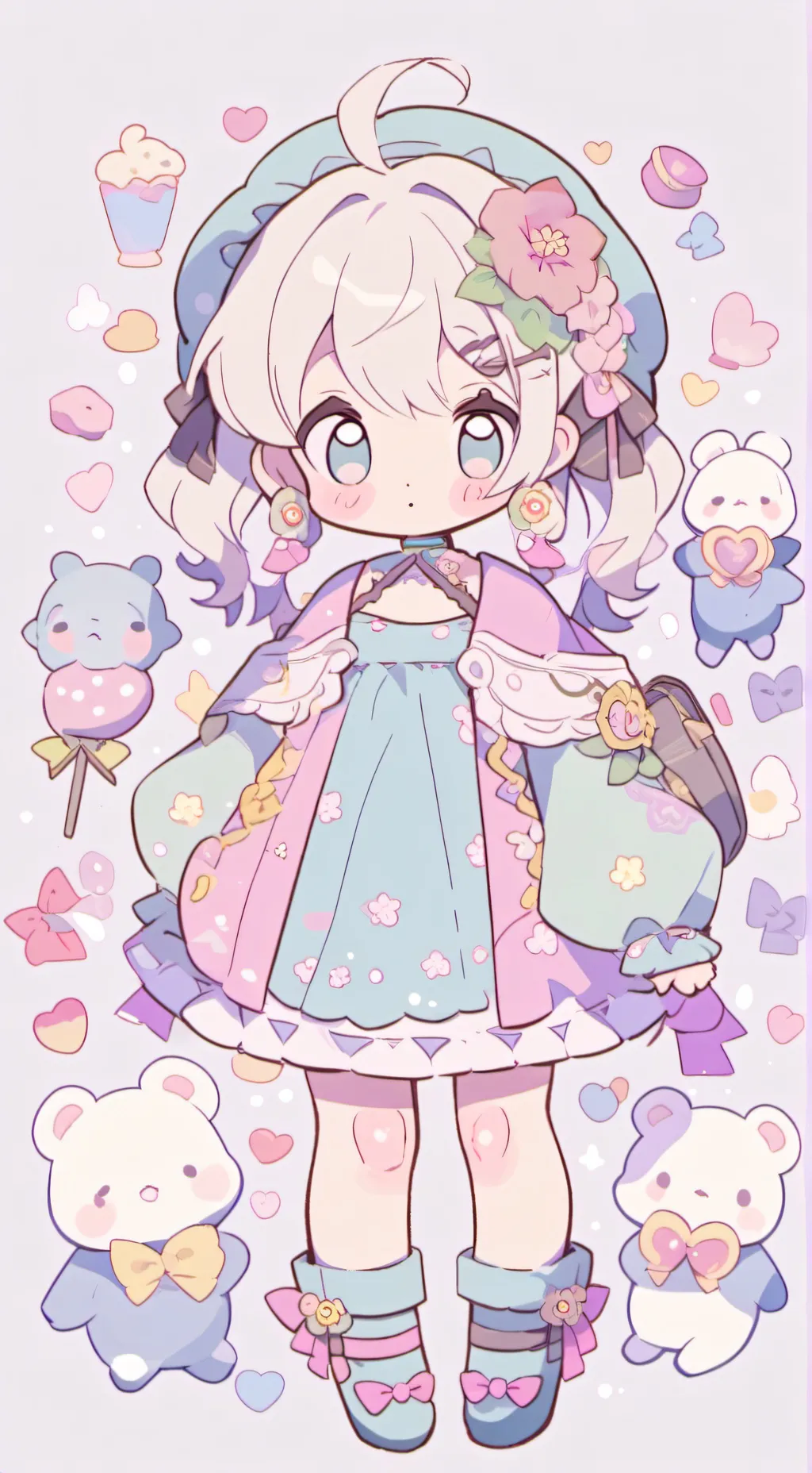 ai character: fat baby background