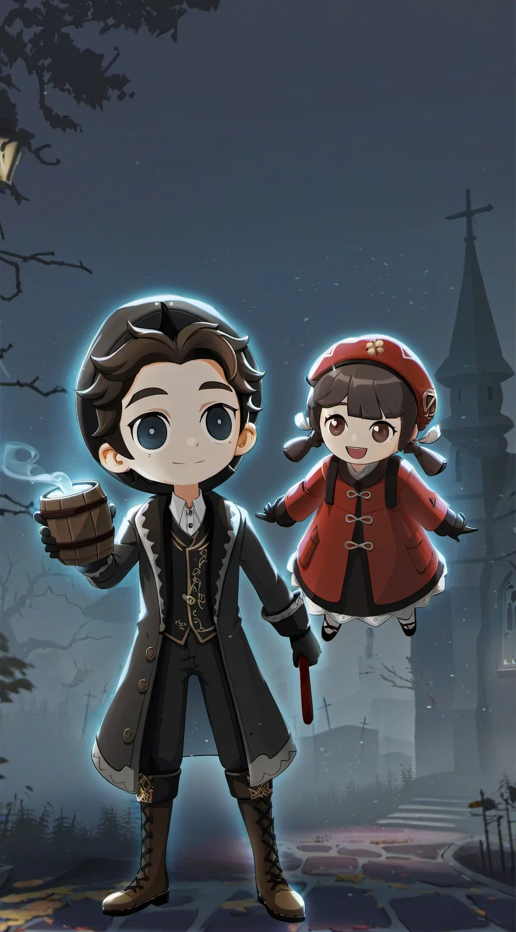 ai character: tom+léana diable background