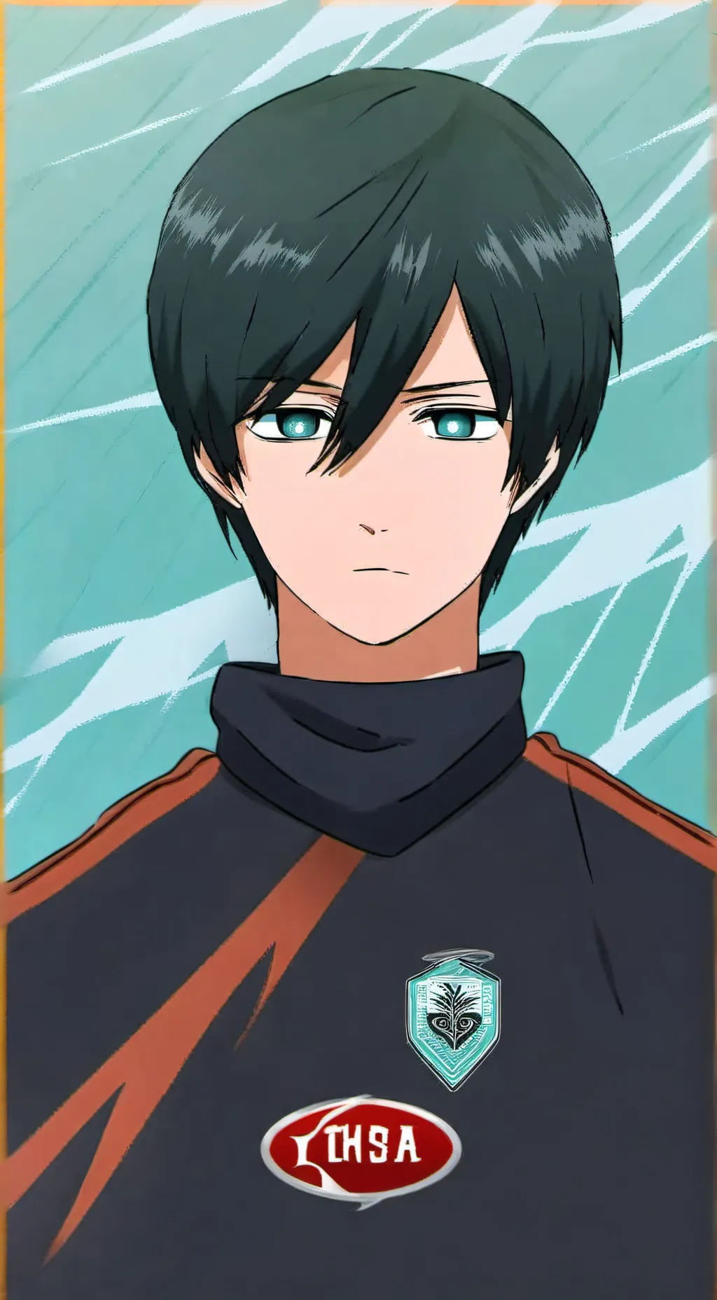 ai character: Rin Itoshi  background