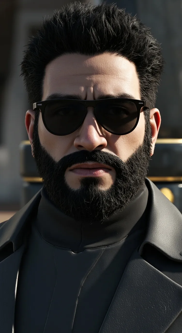 ai character: Sebastian  background