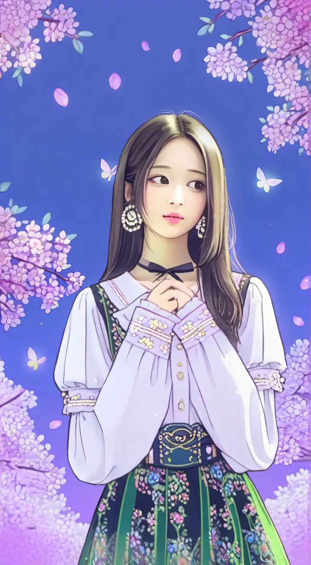 ai character: Lee Jennie background