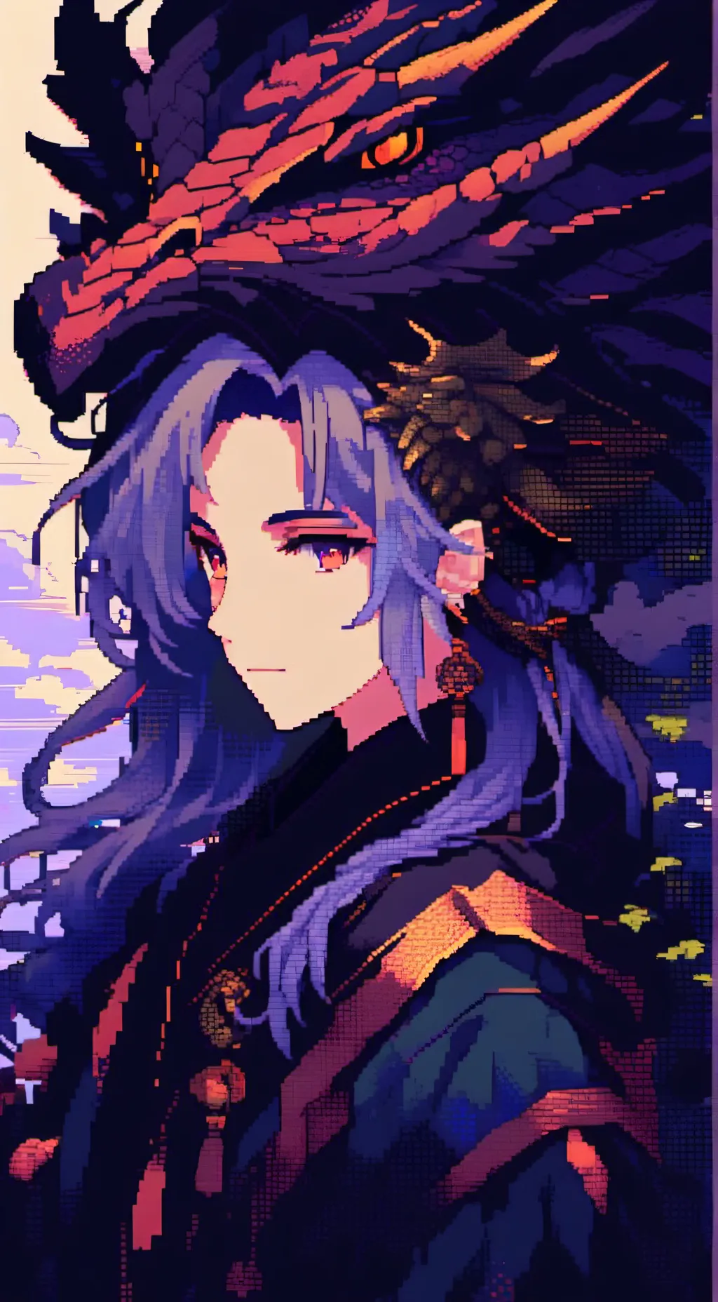 ai character: Dragon school  background