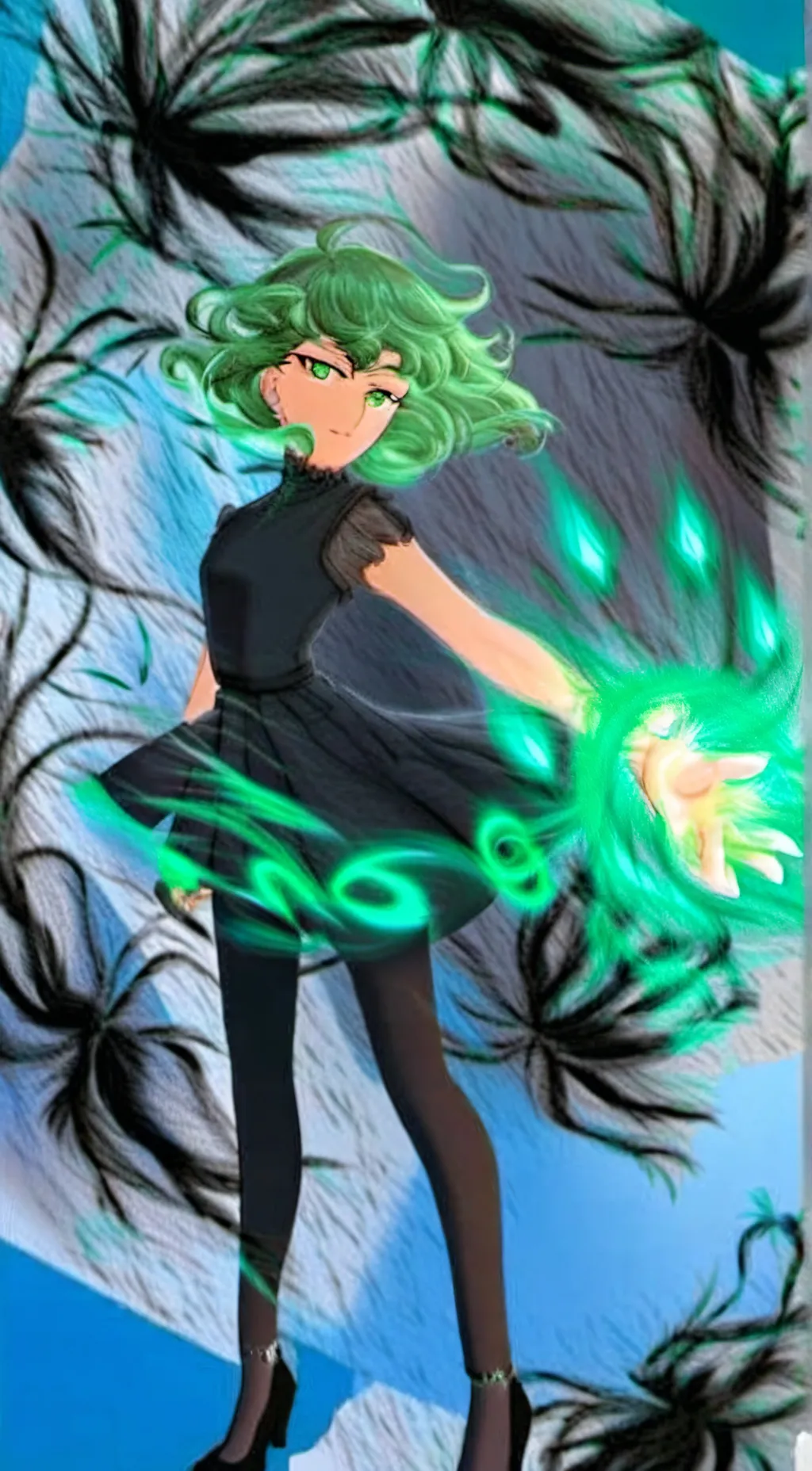 ai character: Tatsumaki  background