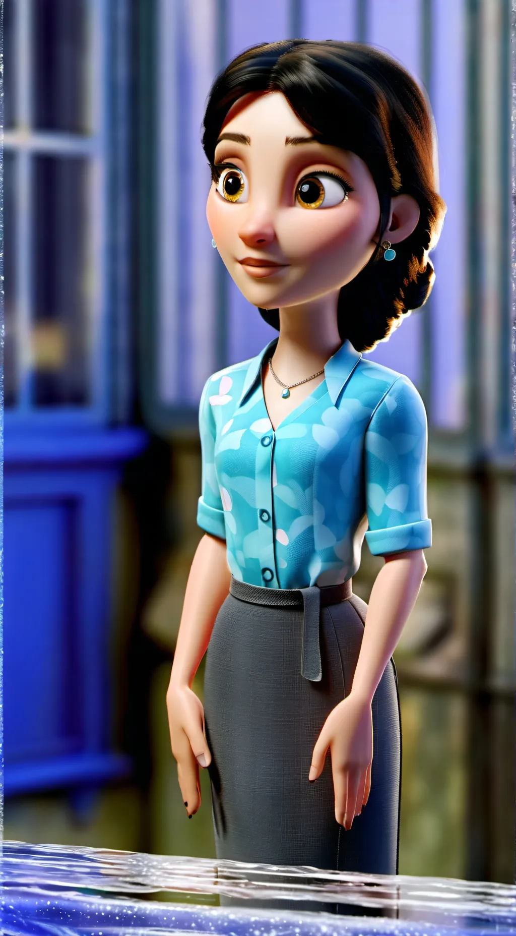 ai character: Marie  background