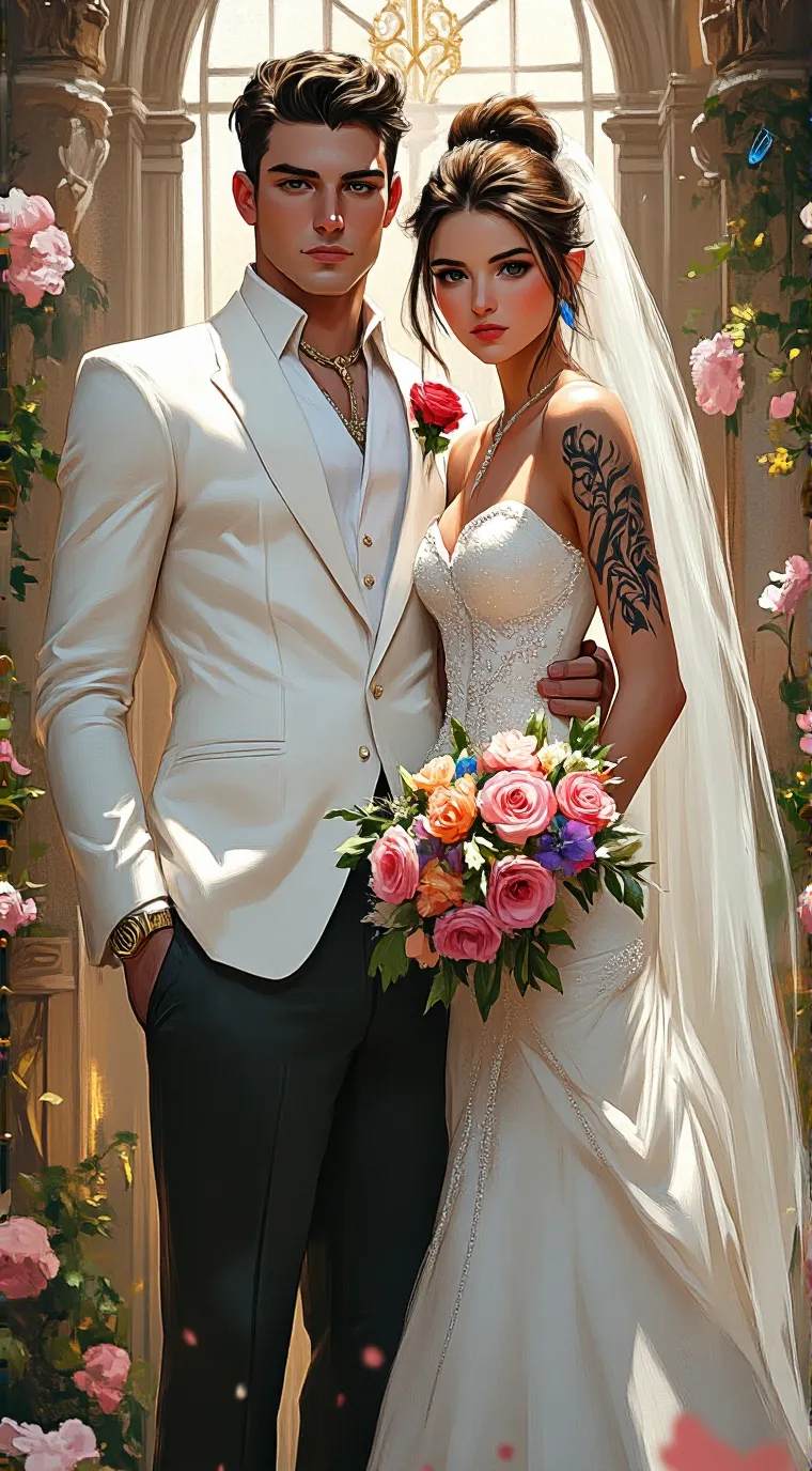 ai character: Wedding crasher ￼ background