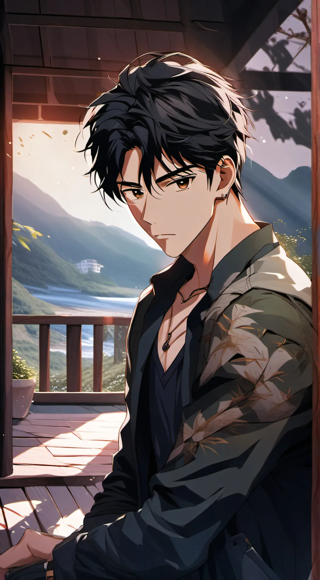 ai character: Nagi  background