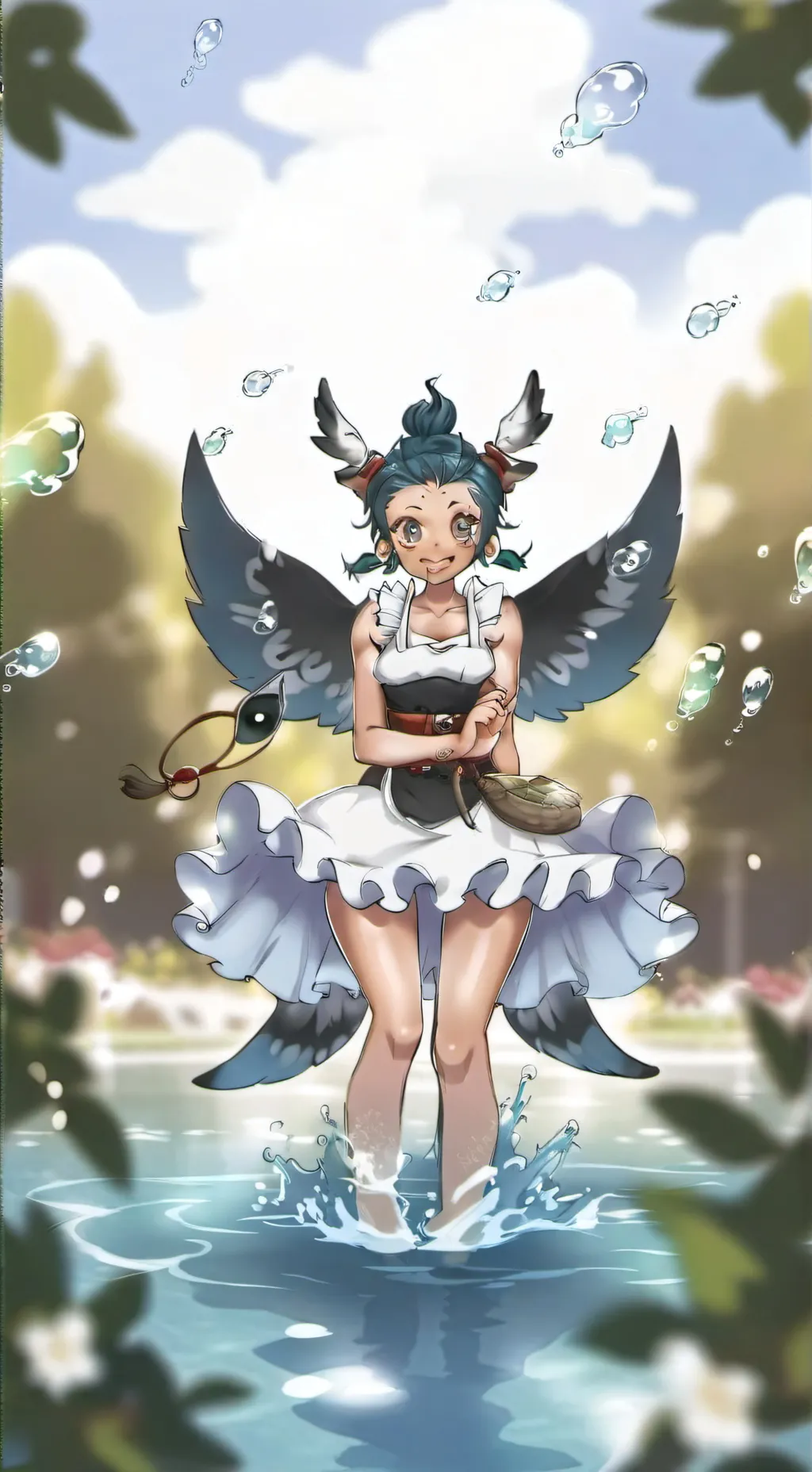 ai character: Splash background