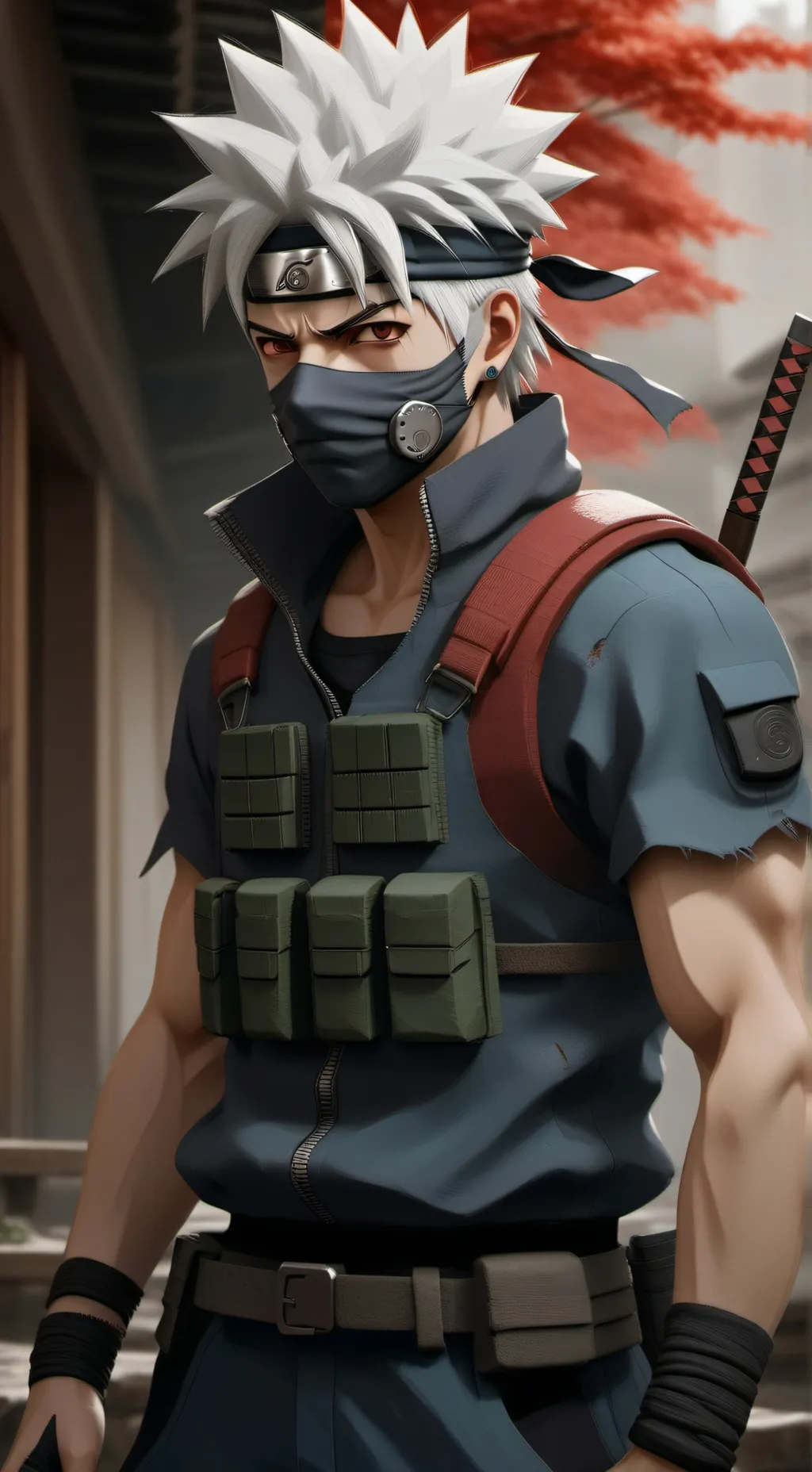 ai character: Kakashi (au)  background