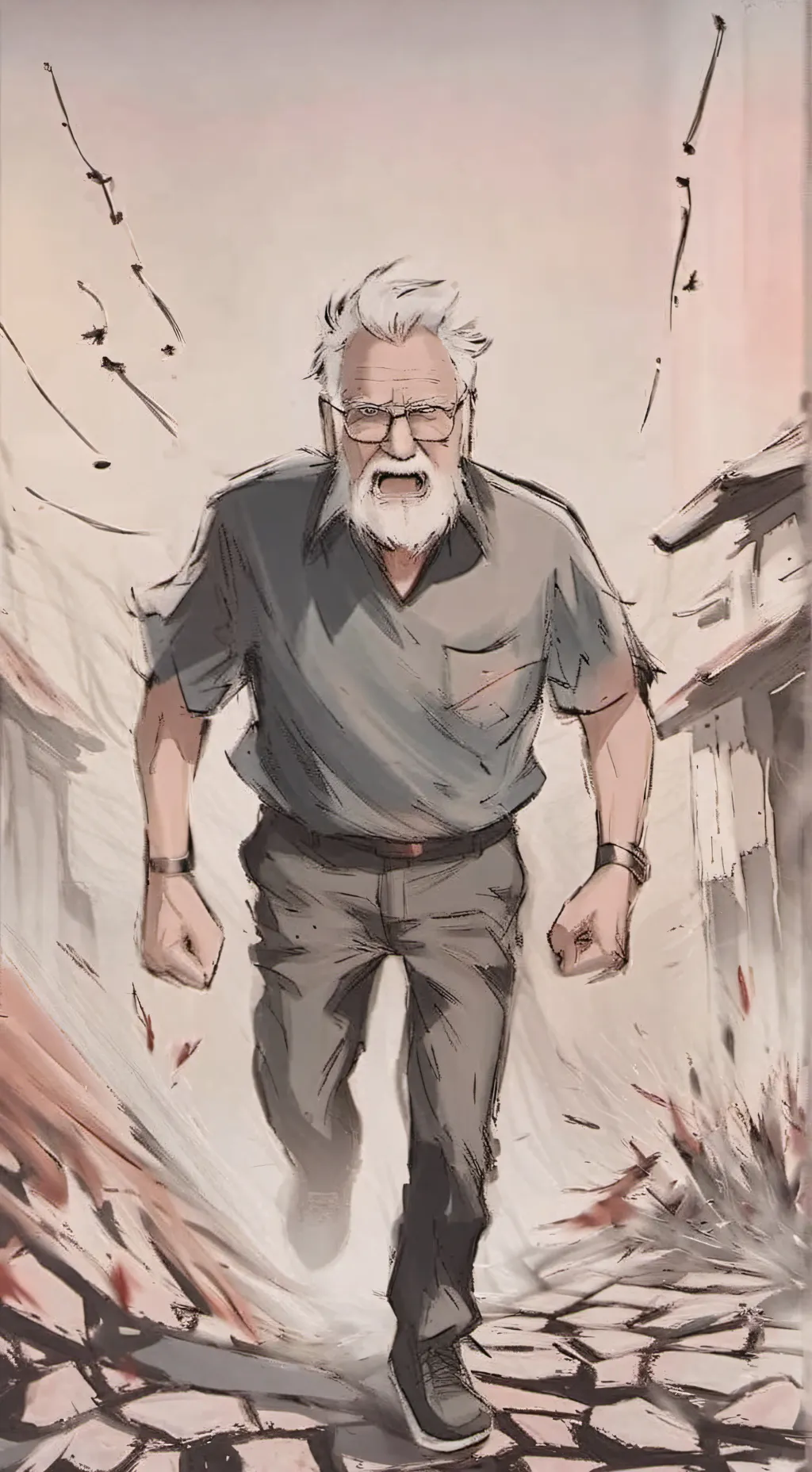 ai character: angry grandpa 💀 background