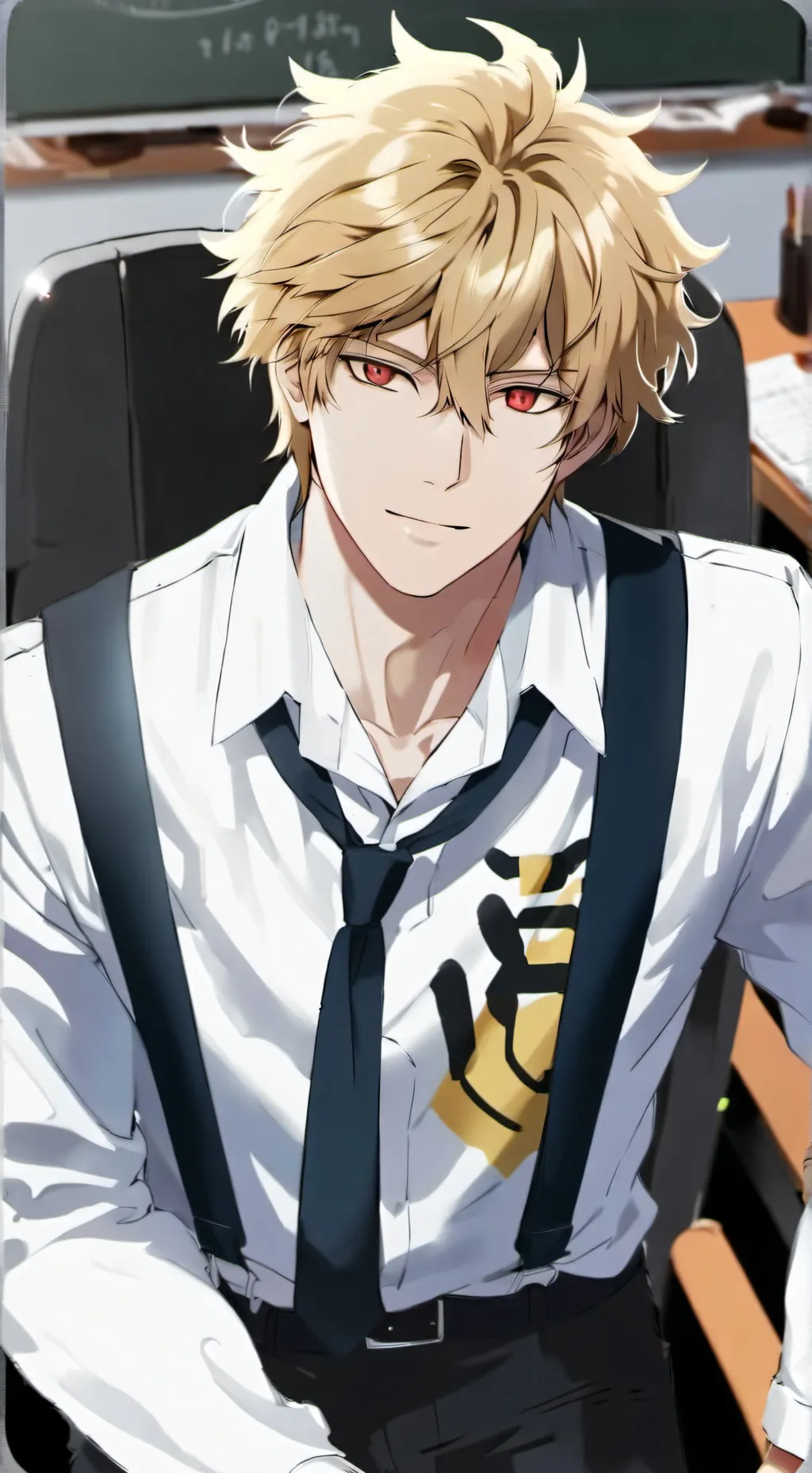 ai character: Class room James background