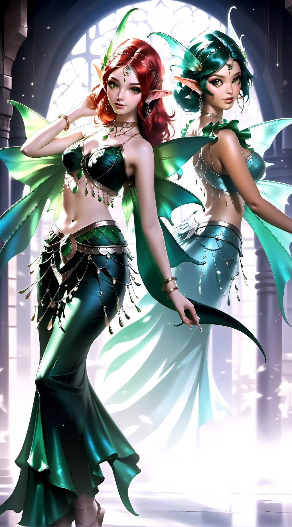 ai character: Lea and Lola background
