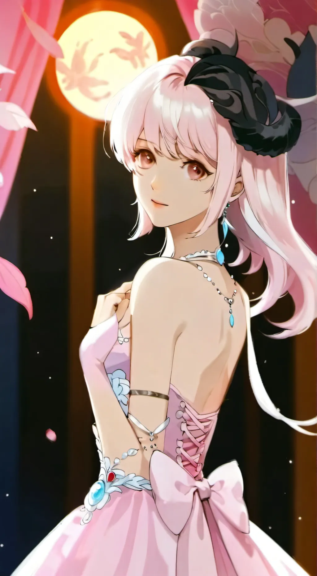 ai character: violet background