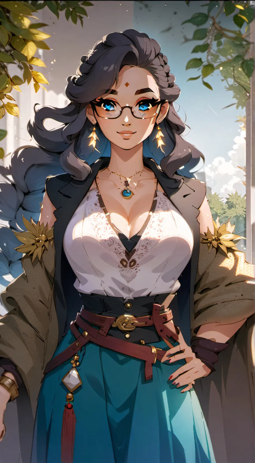ai character: Claire hudson  background
